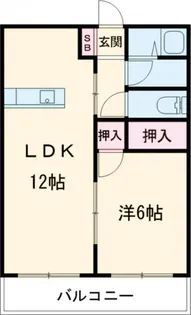 コスモマンション【1階】の間取り