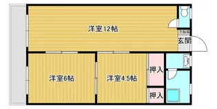グランメゾン長門石【2階】の間取り