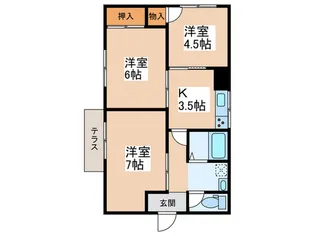 神奈川県海老名市本郷【一戸建】の間取り