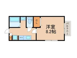 アスコット堤町【2階】の間取り