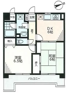 ラ・フォンテーヌ【2階】の間取り
