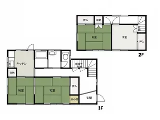 埼玉県熊谷市柿沼【一戸建】の間取り