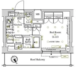 アークマーク東大井【4階】の間取り