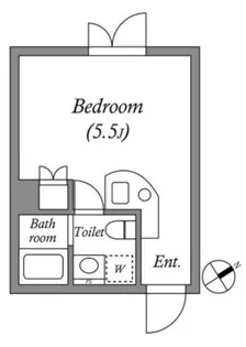 ルネサンスコート千駄ヶ谷ノース【2階】の間取り