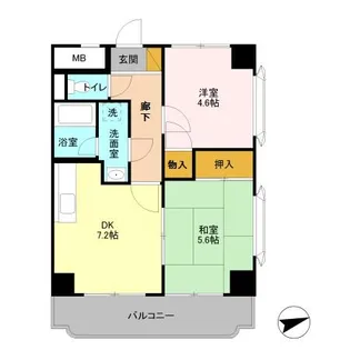 YRレジデンス【3階】の間取り