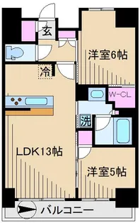 東京都北区王子3【マンション】の間取り