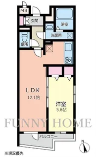 東京都世田谷区下馬1【マンション】の間取り