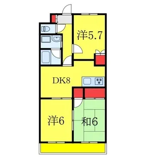 ハイパレス【2階】の間取り