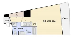 ザ・タワー大阪【6階】の間取り