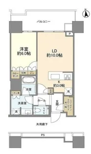 東京都中央区晴海5【マンション】の間取り