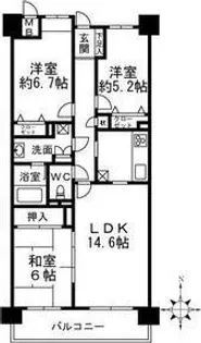 ステイツ枚方・長尾ヒルズ【2階】の間取り