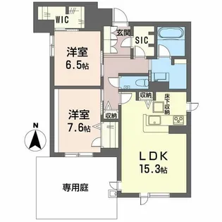 ラ・ルーム厚木町【1階】の間取り