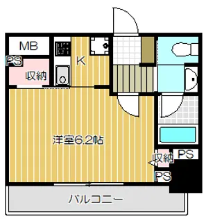 クレイシア品川戸越【8階】の間取り