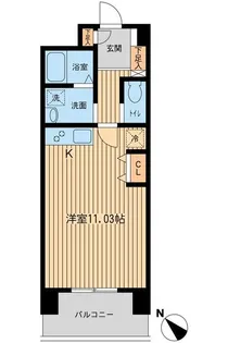 六本木ライズハウス【5階】の間取り