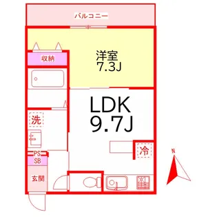 キクラス鶴見【3階】の間取り