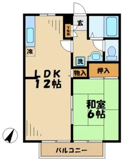 シェイプスワ【1階】の間取り