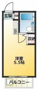 エステート第一扶桑【2階】の間取り