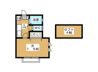 東京都中野区沼袋1【アパート】の間取り
