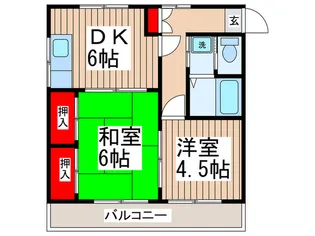 ハイツ・アルファ-【1階】の間取り