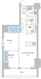 ルフォンプログレ志村坂上【6階】の間取り