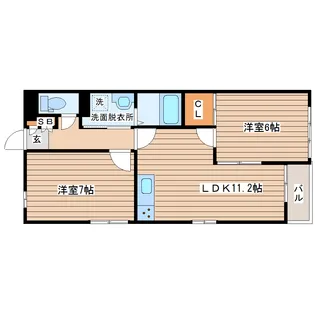 IDEA宮町(イデア宮町)【1階】の間取り