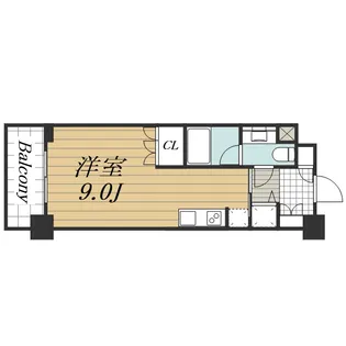 千葉県千葉市中央区新町【マンション】の間取り