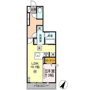 ソラリス【1階】の間取り