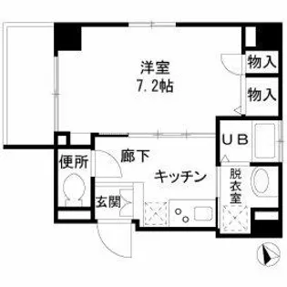 ディアコート蔵前【7階】の間取り