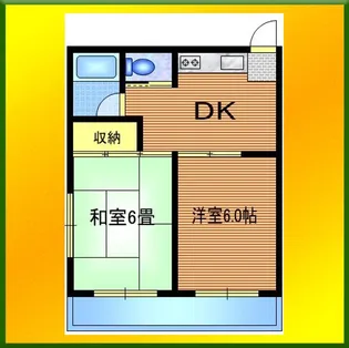 泉コーポ【1階】の間取り