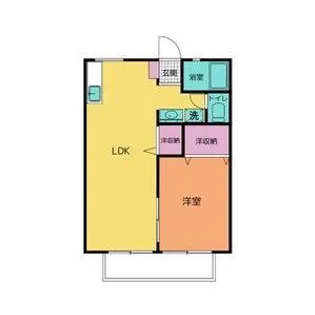 Dream Forest 薮田 B棟【1階】の間取り