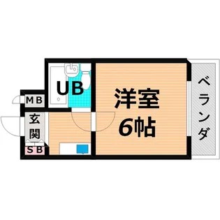 シャルムメゾン千林大宮【6階】の間取り