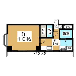 サンシーブル八乙女【3階】の間取り