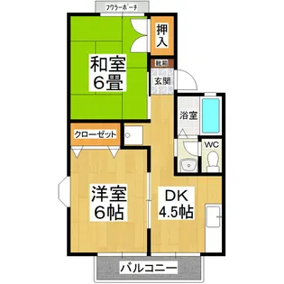プロムナードS【2階】の間取り