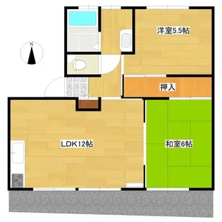サンライフ粒江【1階】の間取り