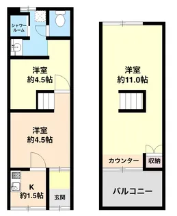 大阪府守口市大久保町1【一戸建】の間取り