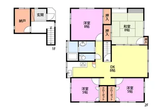 新潟県新潟市江南区亀田緑町3【一戸建】の間取り