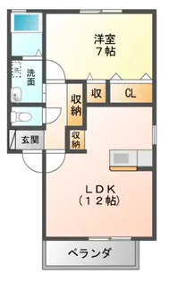 フォレットアモール【2階】の間取り