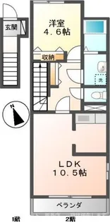 G クレフ【2階】の間取り