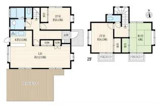 東京都目黒区柿の木坂1【一戸建】の間取り