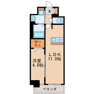 プレサンスTHE高岳【12階】の間取り