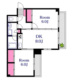 橋本町池尻ビル【4階】の間取り