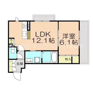 シャーメゾングラース【1階】の間取り