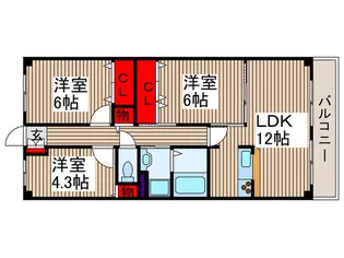 第11藤島マンション【3階】の間取り