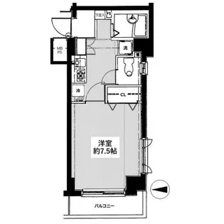 パークウェル下北沢【2階】の間取り