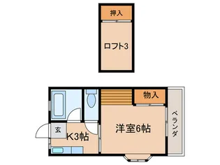 福岡県北九州市小倉南区日の出町1【アパート】の間取り