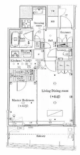 パークタワー晴海【26階】の間取り