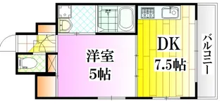 ベラ福本【6階】の間取り