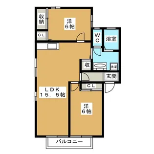 ヴィラ アージョ【2階】の間取り