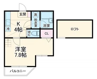 グローバル日吉【2階】の間取り