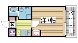 グレイスシャトー王子【7階】の間取り